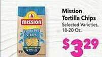 Vallarta Supermarkets Mission tortilla chips offer