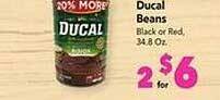 Vallarta Supermarkets Ducal beans offer