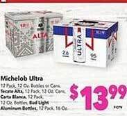 Vallarta Supermarkets Michelob ultra offer