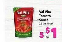Vallarta Supermarkets Val vita tomato sauce offer