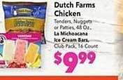 Vallarta Supermarkets Dutch farms chicken offer