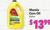 Vallarta Supermarkets Mazola corn oil offer