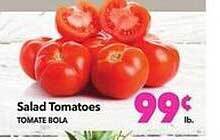 Vallarta Supermarkets Salad tomatoes tomate bola offer