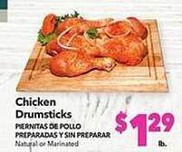 Vallarta Supermarkets Chicken drumsticks offer