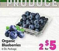 Vallarta Supermarkets Organic blueberries offer