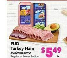 Vallarta Supermarkets Fud turkey ham jamón de pavo offer