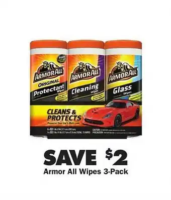 Advance Auto Parts Armor all wipes 3-pack offer