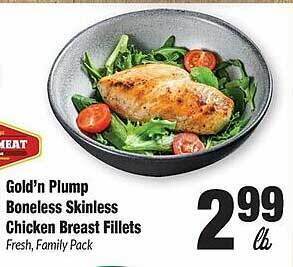 Sentry Gold'n plump boneless skinless chicken breast fillets offer