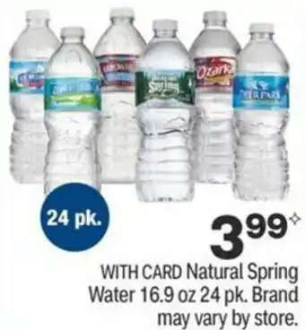CVS Natural Spring Water 16.9 oz 24 pk. offer