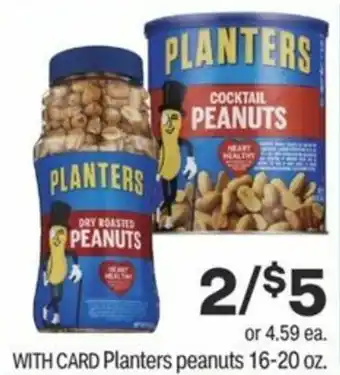 CVS Planters Peanuts 16-20 oz offer