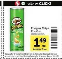 Safeway Pringles chips offer