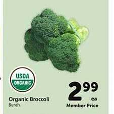 Safeway Organic broccoli offer