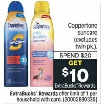 CVS Coppertone Sun Care offer