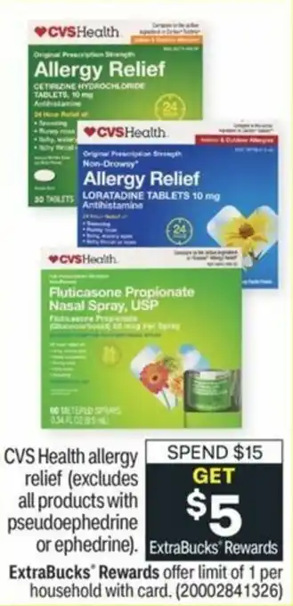 CVS CVS Health Allegy Relief offer