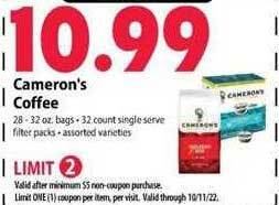 Festival Foods Cameron's coffee offer