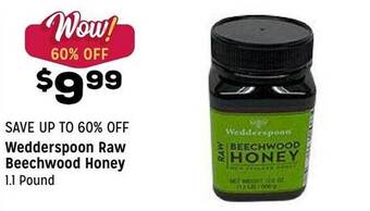 Grocery Outlet Wedderspoon raw beechwood honey offer