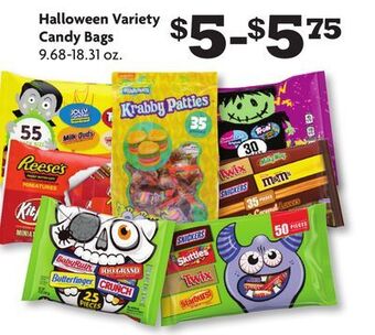 Family Dollar Halloween variety candy bags offer