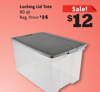 Family Dollar Locking lid tote offer