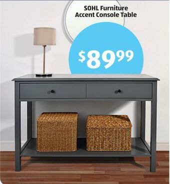 Aldi Sohl furniture accent console table offer