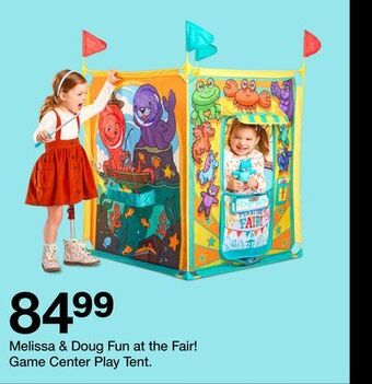 Target Melissa & doug fun at the fair! game center play tent. offer