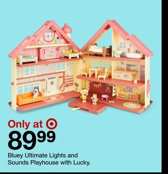 Target Bluey ultimate lights and sounds playhouse with lucky offer