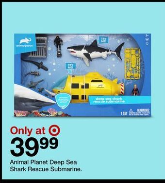 Target Animal planet deep sea shark rescue submarine offer