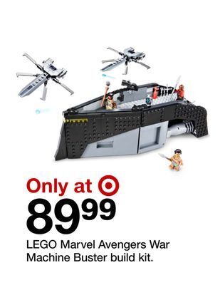Target Lego marvel avengers war machine buster build kit offer