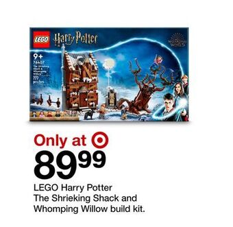Target Lego harry potter the shrieking shack and whomping willow build kit offer