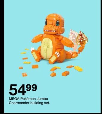 Target Mega pokémon jumbo charmander building set offer