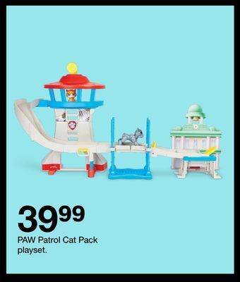 Target Paw patrol cat pack playset offer