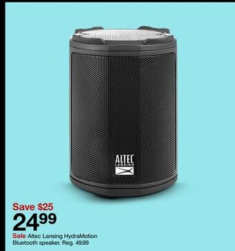 Target Altec lansing hydramotion bluetooth speaker offer