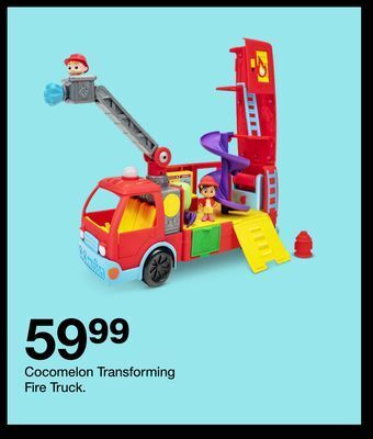 Target Cocomelon transforming fire truck offer