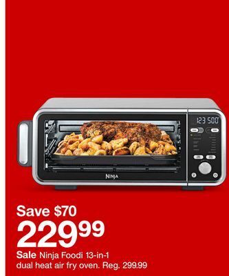 Target Ninja foodi 13-in-1 dual heat air fry oven offer