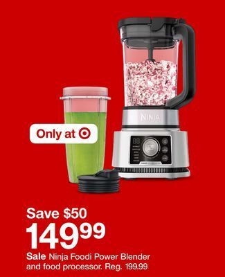Target Ninja foodi power blender and food processor offer