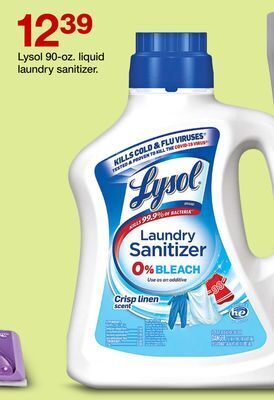 Target Lysol 90-oz. liquid laundry sanitizer offer