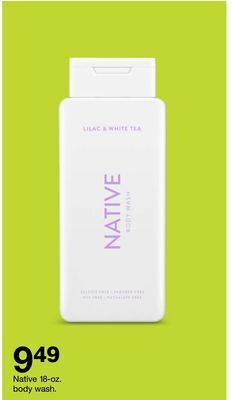 Target Native 18-oz. body wash offer