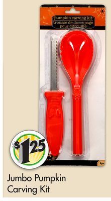 Dollar Tree Jumbo pumpkin carving kit offer