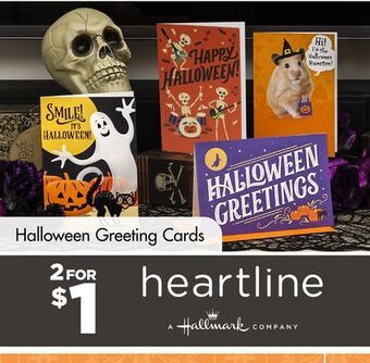 Dollar Tree Halloween greeting cards offer