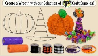 Dollar Tree Create a wreath with our selection of craft supplies offer