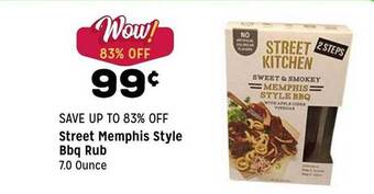 Grocery Outlet Street memphis style bbq rub offer
