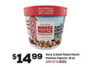 Grocery Outlet Harry & david moose munch premium popcorn offer