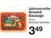 Price Chopper Johnsonville ground sausage offer