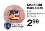 Price Chopper Smithfield ham steak offer