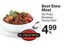 Price Chopper Beef stew meat offer