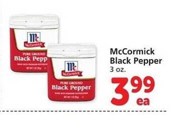 Vons Mccormick black pepper offer