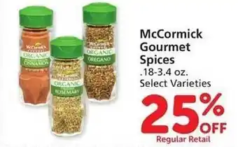 Vons Mccormick gourmet spices offer