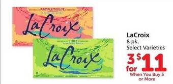 Vons Lacroix select varieties offer