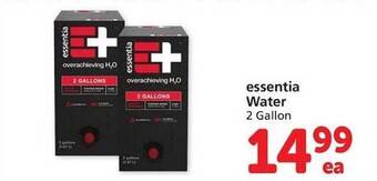 Vons Essentia water offer