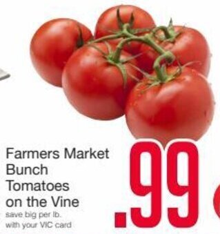 Harris Teeter Farmers Market Bunch Tomatoes on the Vine offer