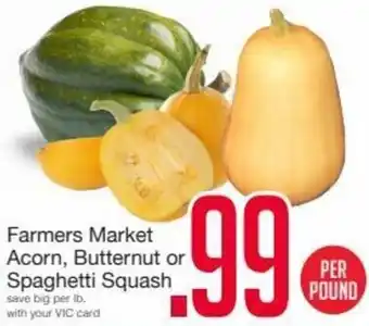 Harris Teeter Farmers Market Acorn, Butternut or Spaghetti Squash offer